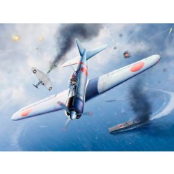 Academy Avión A6M2b Zero Fighter M. 21 B Midway 1/48