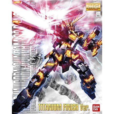 1/100 MG RX-0 Unicorn Gundam 02 Banshee Titanium Finish