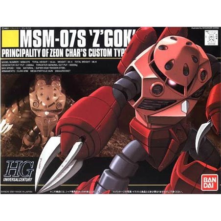 Bandai 1/144 HGUC MSM-07S Char's Z'Gok Gundam model kit