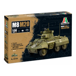 Italeri Vehículo Militar M8/M20 Greyhound 1/56