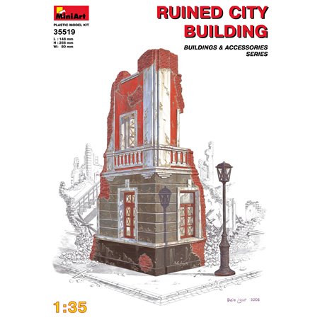 1/35 Ruined City Building