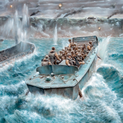 Italeri Barco y figuras LCVP with US Infantry 1/35 2