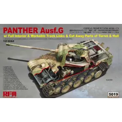 Panther Ausf.G with full interior & cut away parts