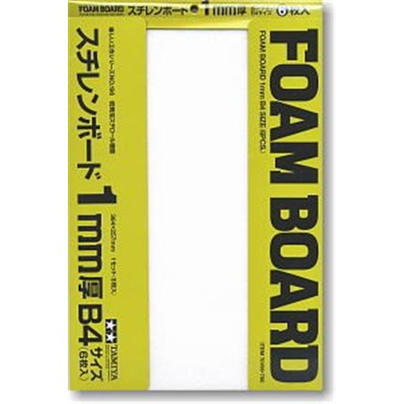 Styrene Foam Boards 1mm B4 Size (6pcs)
