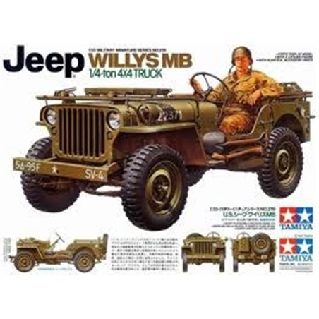 Maqueta de coche militar Tamiya 1/35 Willys MB Jeep