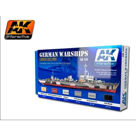 SET ACYLIC COLORS FOR GERMAN WARSHIPS
