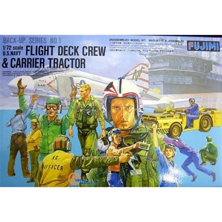 1/72 Flight Deck Crews & MD-3 Tractor