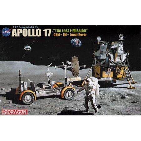 1/72 Apollo 17 The Last J-Mission: CSM + LM + Lunar Rover 