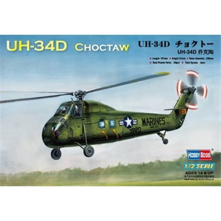 Hobbyboss 1/72 UH-34D Choctaw helicopter model kit