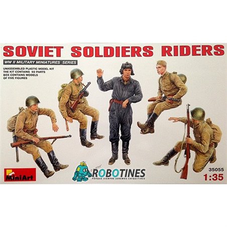 1/35 WWII Soviet Soldiers Riders