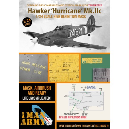 1 Man Army 1/24 MASK  Hurricane IIc