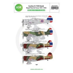 1/72  Curtiss H-75N Hawk Royal Thai Air Force 1941-1944