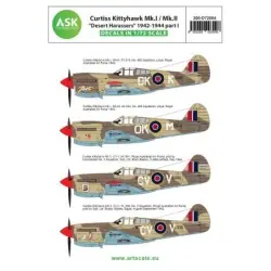 1/72  Curtiss Kittyhawk Mk.I / Mk.II Desert Harassers 1942-1944 part I