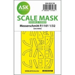 1/32 Messerschmitt P.1101 double-sided express fit mask for Das Werk