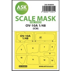 1/48 OV-10A one-sided mask self-adhesive pre-cutted for ICM