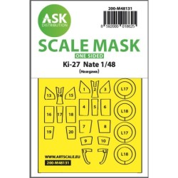 1/48 Ki-27 Nate one-sided express mask for Hasegawa