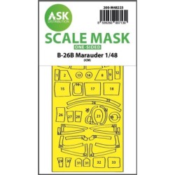 1/48 B-26B Marauder one-sided express fit mask for ICM