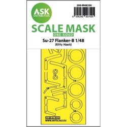 1/48 Su-27 Flanker-B one-sided express fit mask for Kitty Hawk
