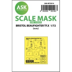 1/72  Bristol Beaufighter TF.X one-sided painting mask for Airfix