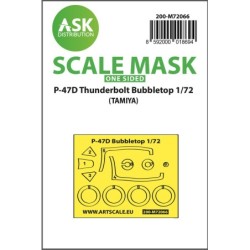 1/72  P-47D Thunderbolt Bubbletop one-sided express mask for Tamiya