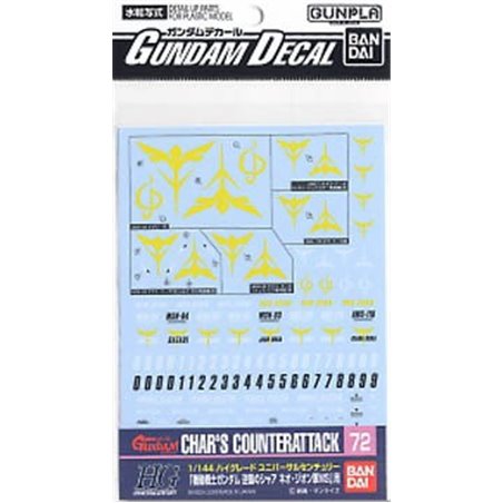 GD-72 1/144 Neo Zeon Char's Counterattack Ver. Decal
