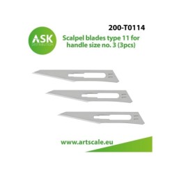 Scalpel blades type 11 for handle size no. 3 (3pcs)