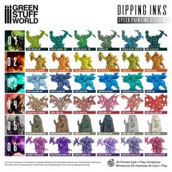 Green World Stuff Paint Set - Dipping collection 05 2