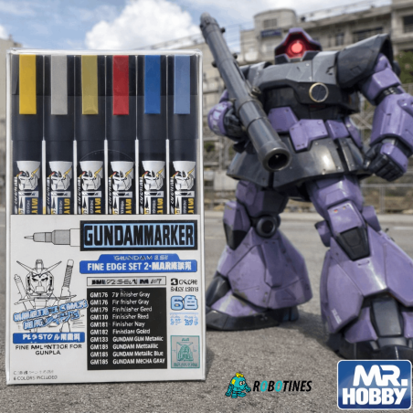 Mr-Hobby Gundam Metallic ultra  Marker Set 2 (6pcs)