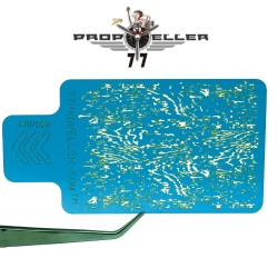SET “6” 4 x AIRBRUSH TEMPLATE, AIRBRUSH STENCILS 90 MM X 60 MM “WOOD TEXTURE” 2
