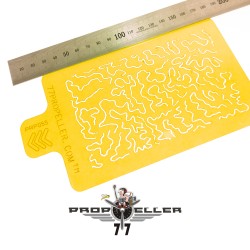 Set F – 3 X Luftwaffe WWII Shingles Camo STENCIL 2