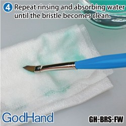 Paños GodHand Brush Care Sheet GH-BRS-FW 50 unidades para limpieza y cuidado de pinceles de modelismo 2