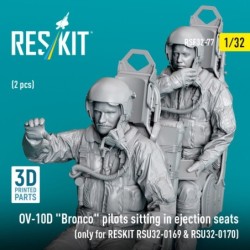 OV-10D Bronco pilots sitting in ejection seats (2 pcs) (only for RESKIT RSU32-0169 & RSU32-0170) (3D Printed) 2