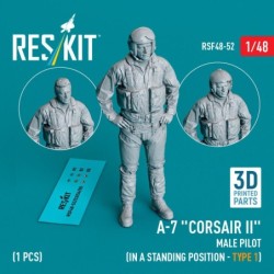 A-7 Corsair II male pilot (in a standing position - type 1) (1 pcs) (3D Printed)