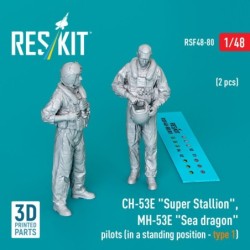 CH-53E Super Stallion, MH-53E Sea dragon pilots (in a standing position - type 1) (2 pcs) (3D Printed) 2
