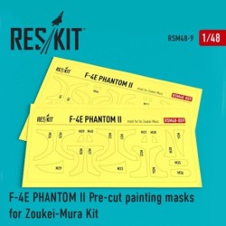 F-4E Phantom II Pre-cut painting masks for Zoukei-Mura kit