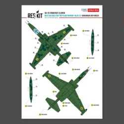 Su-25 Frogfoot Clover (best suitable for the plane number “blue 22”) Ukrainian Air Forces (Pre-cut painting masks ) 2