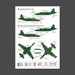 Su-25 Frogfoot Clover (BLUE 01, 04, 10, 22, 33) Ukrainian Air Forces (Main Decals with Stencils)(1/48) 2