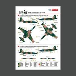 Su-25 Frogfoot Geometric (BLUE 17, 33, 01, 02) Ukrainian Air Forces (Main Decals with Stencils)(1/48)