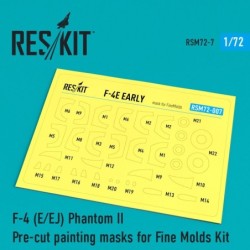 F-4 (E,EJ) Phantom II Pre-cut painting masks for FineMolds kit