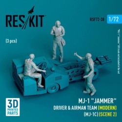MJ-1 Jammer Driver & airman team (Modern) (MJ-1C) (scene 2) (3 pcs) (3D Printed) 2