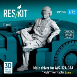 Male driver for A/S-32A-31A Mule Tow Tractor (scene 1) (1 pcs) (3D Printed)
