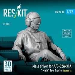 Male driver for A/S-32A-31A Mule Tow Tractor (scene 1) (1 pcs) (3D Printed) 2