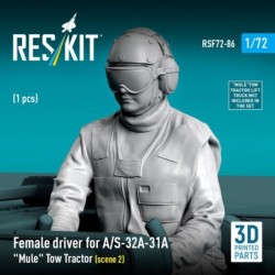 Female driver for A/S-32A-31A Mule Tow Tractor (scene 2) (1 pcs) (3D Printed) 2
