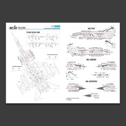 MiG-25 Foxbat Stencils Decals