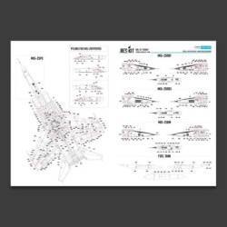 MiG-25 Foxbat Stencils Decals 2