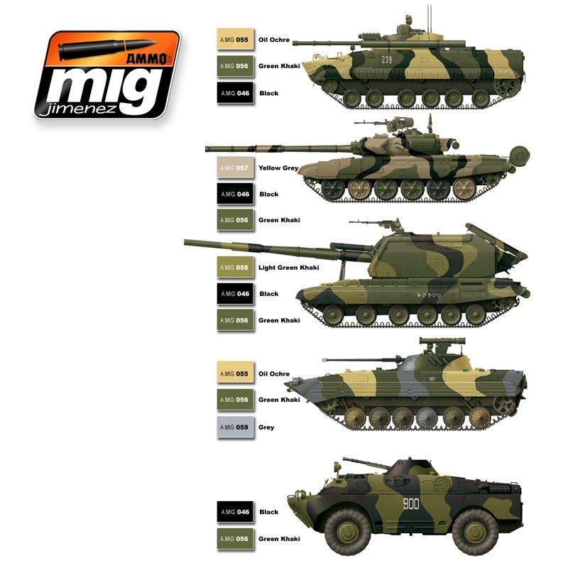 MODERN RUSSIAN CAMO COLORS