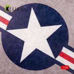 US Roundel - Acrylic 3 mm (240 x 240 mm) (190g) (1/72 - 1/48) 2