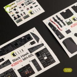 MH-60L Black Hawk interior 3D decals for Kitty Hawk / Zimimodel kit