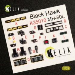 MH-60L Black Hawk interior 3D decals for Kitty Hawk / Zimimodel kit 2