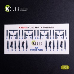 M1240A M-ATV seat belts - interior 3D decals for RFM kit